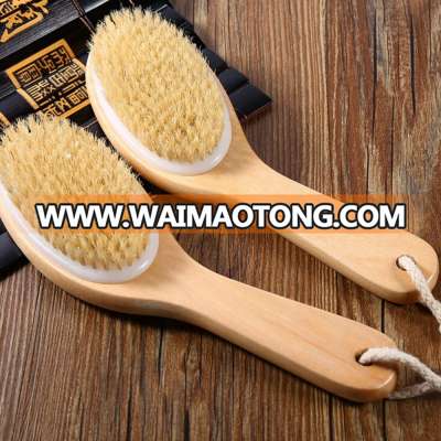 Bath & Relax Bamboo Back Body Scrubber Bath Brush, 10-Inch Long